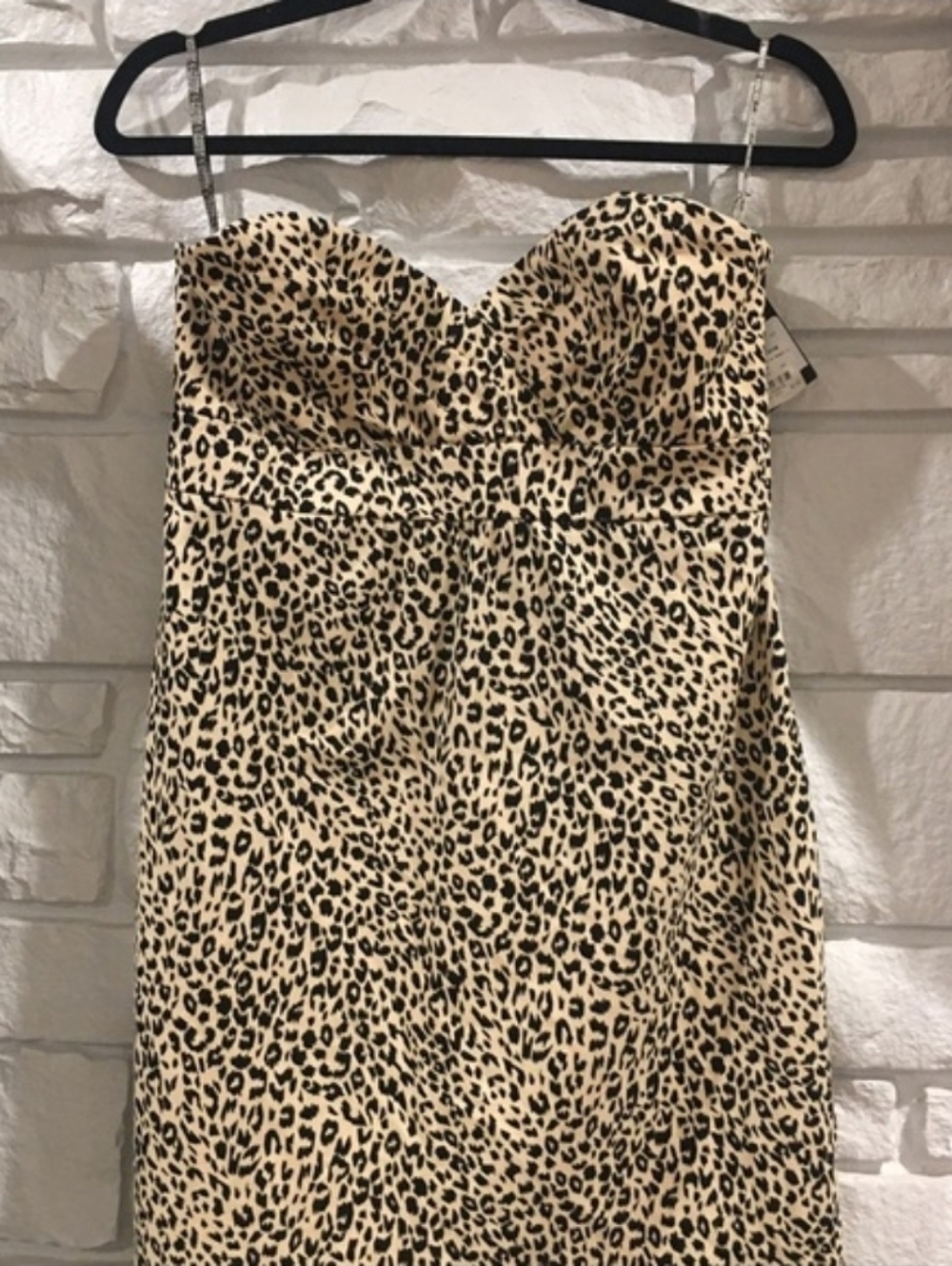 VOLCOM LEOPARD STRAPLESS DRESS - Picture 5 of 9